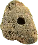 lucky stone with hole in centre