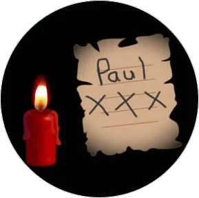 love spell using paper and candle flame
