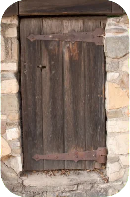 a Witch's temple door